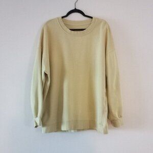 LULULEMON light yellow sweatshirt